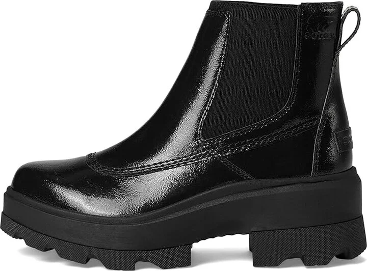 SOREL Joan Frwd Chelsea Women's Boots Black/Black : 6.5 B - Medium, Leather - Image 6