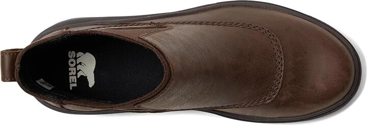 SOREL Joan Frwd Chelsea Women's Boots Black/Bleached Ceramic : 9 B - Medium, Leather - Image 8