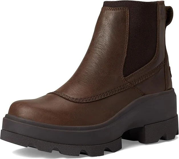 SOREL Joan Frwd Chelsea Women's Boots Black/Bleached Ceramic : 9 B - Medium, Leather - Image 11