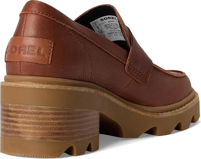 SOREL Joan Now City Loafer Women's Shoes Rustic Brown/Gum 2 : 8.5 B - Medium, Leather - Image 4