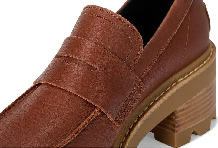 SOREL Joan Now City Loafer Women's Shoes Rustic Brown/Gum 2 : 8.5 B - Medium, Leather - Image 7