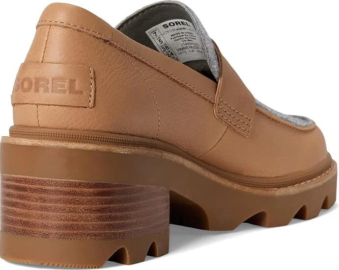 SOREL Joan Now City Loafer Women's Shoes Tawny Buff/Gum 2 : 7 B - Medium, Leather - Image 4