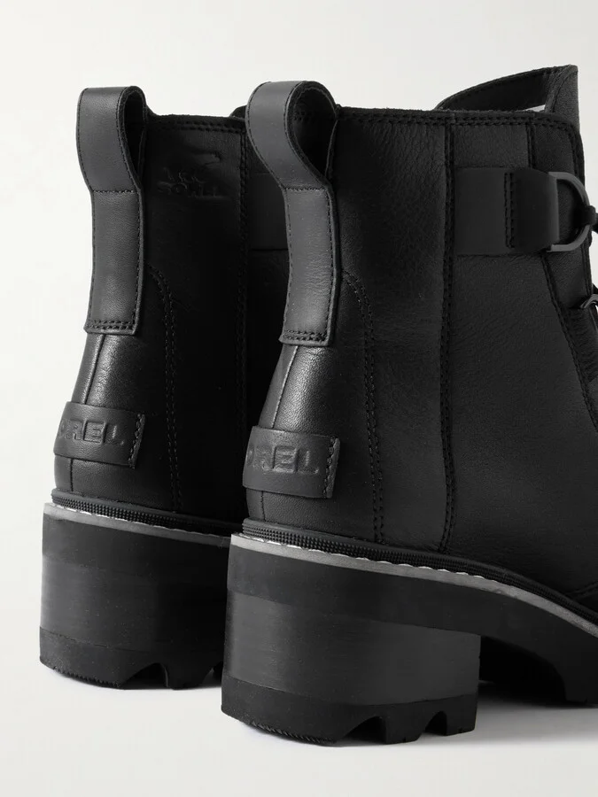 Sorel - Joan Now Leather Ankle Boots - Black - Image 4