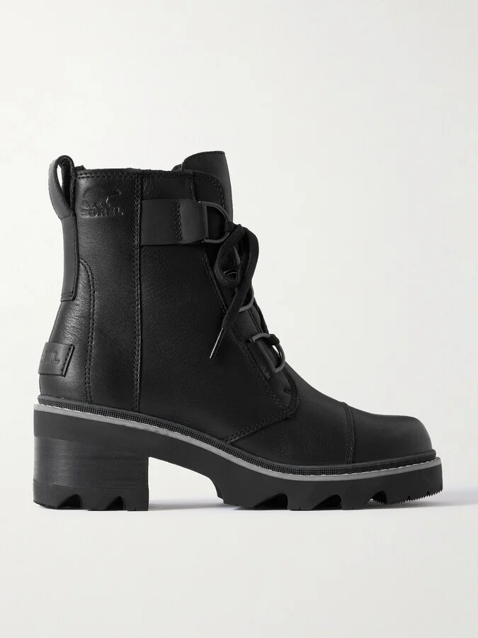 Sorel - Joan Now Leather Ankle Boots - Black