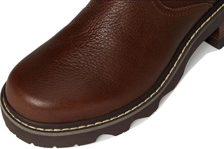 SOREL Joan Now Zip Bootie Women's Boots Tobacco/Blackened Brown : 9.5 B - Medium, Leather - Image 2