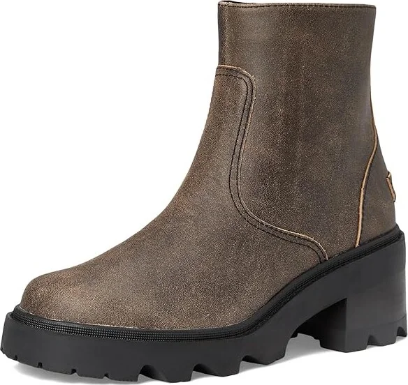 SOREL Joan Now Zip Bootie Women's Boots Tobacco/Blackened Brown : 9.5 B - Medium, Leather - Image 11