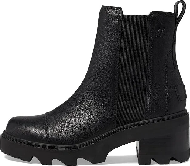 SOREL Joan Nowtm Chelsea Women's Boots Black/Black : 10 B - Medium, Leather/Textile - Image 5
