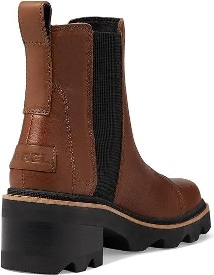 SOREL Joan Nowtm Chelsea Women's Boots Velvet Tan/Black : 10 B - Medium, Leather/Textile - Image 4