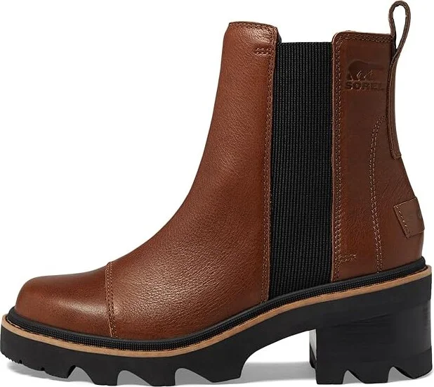SOREL Joan Nowtm Chelsea Women's Boots Velvet Tan/Black : 10 B - Medium, Leather/Textile - Image 5