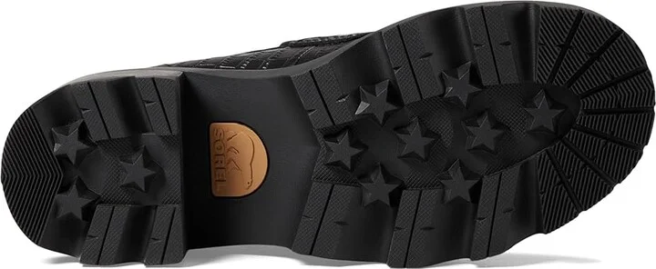 SOREL Joan Nowtm City Loafer High Women's Heels Black/Black : 9.5 B - Medium, Leather - Image 3