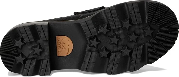 SOREL Joan Nowtm City Loafer High Women's Heels Black/Sea Salt : 10.5 B - Medium, Leather - Image 3