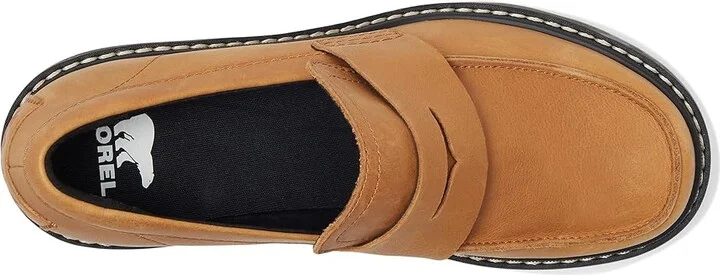 SOREL Joan Nowtm City Loafer High Women's Heels Canyon Gold/Black : 7 B - Medium, Leather - Image 2