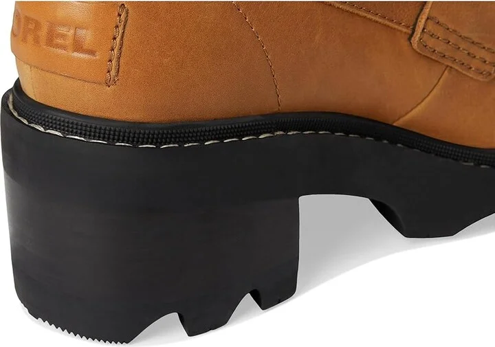 SOREL Joan Nowtm City Loafer High Women's Heels Canyon Gold/Black : 7 B - Medium, Leather - Image 7