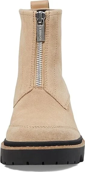 SOREL Joan Nowtm Zip Women's Boots Canoe/Black : 9.5 B - Medium, Leather - Image 2