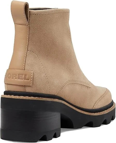 SOREL Joan Nowtm Zip Women's Boots Canoe/Black : 9.5 B - Medium, Leather - Image 4