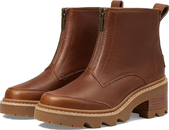 SOREL Joan Nowtm Zip Women's Boots Velvet Tan/Gum 2 : 10 B - Medium, Leather