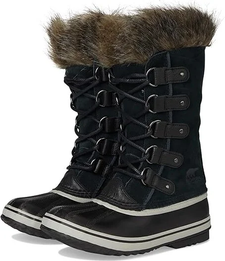 SOREL Joan Of Arctictm Waterproof Women's Snow Shoes Black/Quarry : 10 B - Medium, Rubber/Suede/Textile