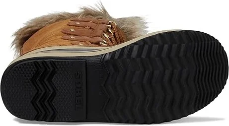 SOREL Joan Of Arctictm Waterproof Women's Snow Shoes Camel Brown/Black : 10.5 B - Medium, Rubber/Suede/Textile - Image 3