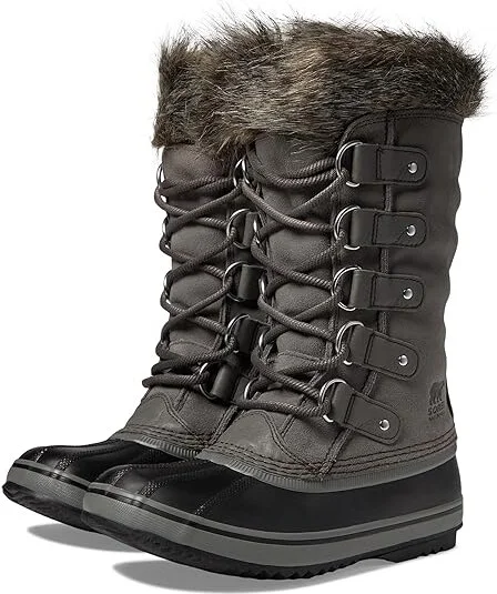 SOREL Joan Of Arctictm Waterproof Women's Snow Shoes Quarry/Black : 10.5 B - Medium, Rubber/Suede/Textile