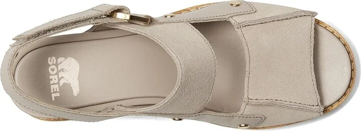SOREL Joanietm Iv Sandals Wedge Women's Sandals Crushed Clay/Gum : 10.5 B - Medium, Leather/Suede - Image 2