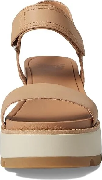 SOREL Joanietm IV Y Strap Wedge Women's Shoes Honest Beige/Bleached Ceramic : 10 B - Medium, Suede - Image 2