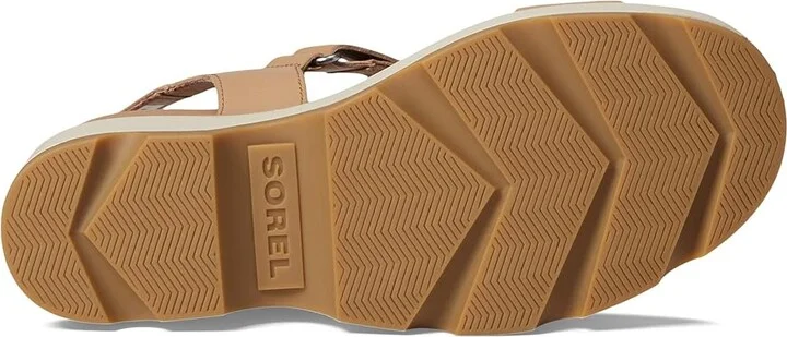 SOREL Joanietm IV Y Strap Wedge Women's Shoes Honest Beige/Bleached Ceramic : 10 B - Medium, Suede - Image 3