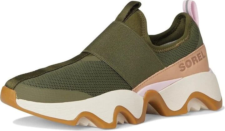 SOREL Kinetic Impact Ii Strap Women's Snow Shoes Utility Green/Pink Dawn : 6.5 B - Medium, Leather - Image 5