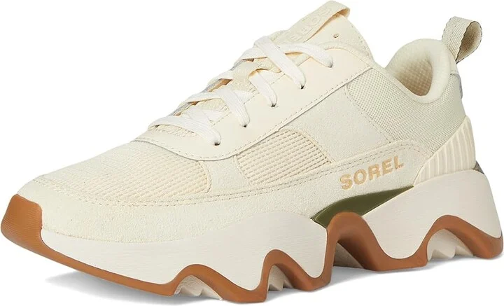 SOREL Kinetic Impact Ii Wonder Lace Women's Snow Shoes Honey White/Utility Green : 7.5 B - Medium, Leather/Suede/Textile - Image 5