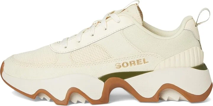 SOREL Kinetic Impact Ii Wonder Lace Women's Snow Shoes Honey White/Utility Green : 7.5 B - Medium, Leather/Suede/Textile - Image 6