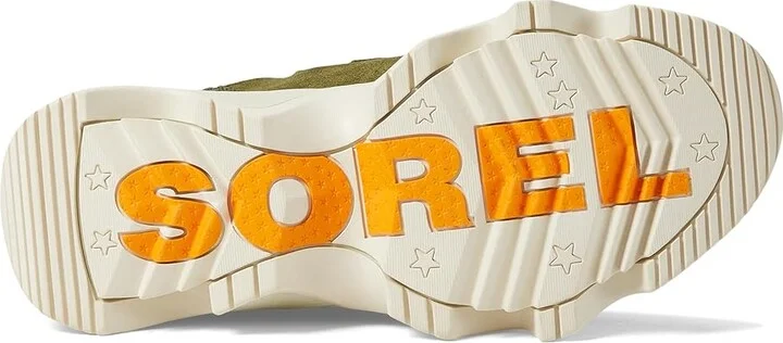 SOREL Kinetictm Impact Caribou Plus Waterproof Women's Snow Shoes Utility Green/Light Aloe : 9 B - Medium, Rubber/Suede - Image 3