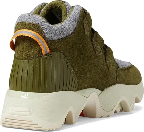 SOREL Kinetictm Impact Caribou Plus Waterproof Women's Snow Shoes Utility Green/Light Aloe : 9 B - Medium, Rubber/Suede - Image 4