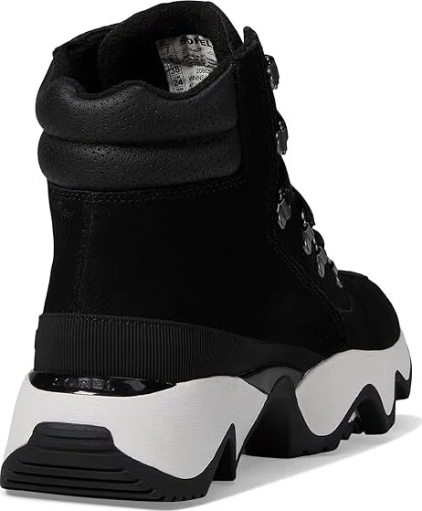 SOREL Kinetictm Impact Conquest Plus Waterproof Women's Snow Shoes Black/Sea Salt : 7 B - Medium, Suede - Image 4