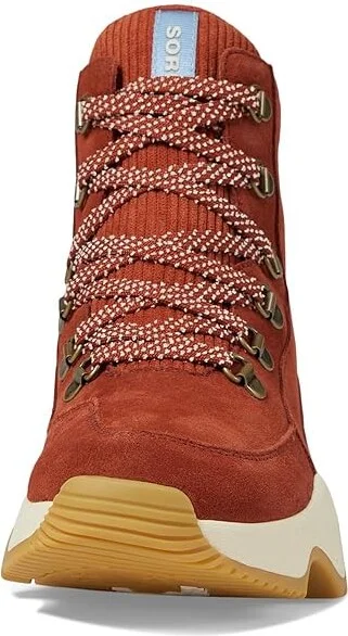 SOREL Kinetictm Impact Conquest Plus Waterproof Women's Snow Shoes Sanguine/Jet : 8.5 B - Medium, Leather/Suede - Image 2