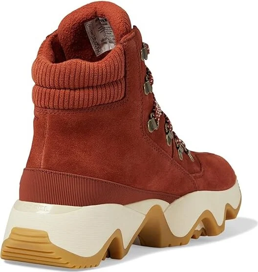 SOREL Kinetictm Impact Conquest Plus Waterproof Women's Snow Shoes Sanguine/Jet : 8.5 B - Medium, Leather/Suede - Image 4