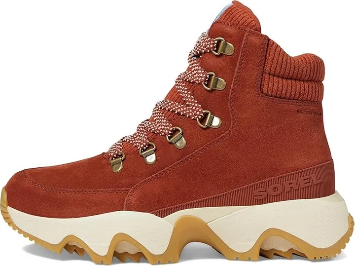 SOREL Kinetictm Impact Conquest Plus Waterproof Women's Snow Shoes Sanguine/Jet : 8.5 B - Medium, Leather/Suede - Image 5