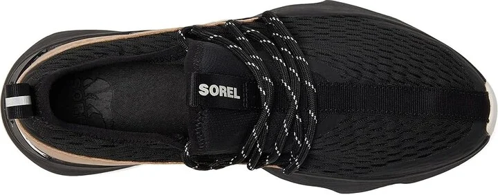 SOREL Kinetictm Impact II Lace Women's Shoes Black/Honest Beige : 7 B - Medium, Leather/Textile - Image 2