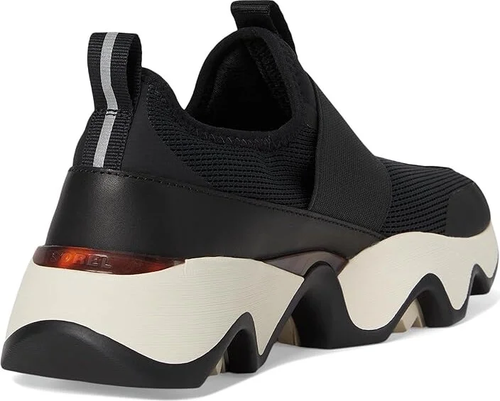 SOREL Kinetictm Impact II Strap Women's Shoes Black/Chalk : 9.5 B - Medium, Leather/Textile - Image 4