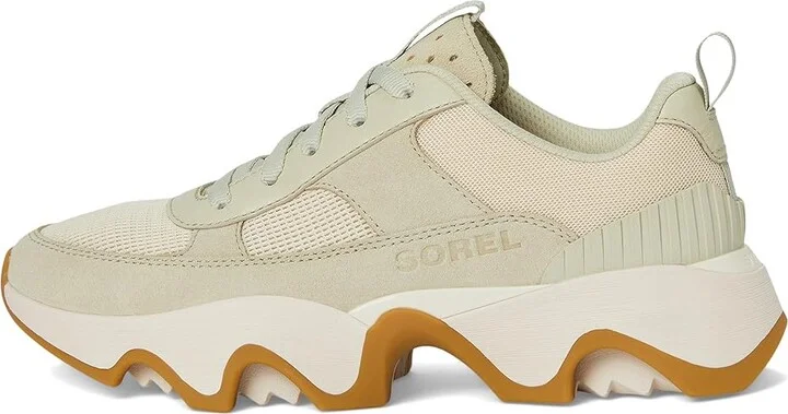 SOREL Kinetictm Impact II Wonder Lace Women's Shoes Light Aloe/Tawny Buff : 5.5 B - Medium, Leather/Suede - Image 6