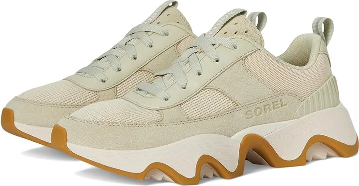 SOREL Kinetictm Impact II Wonder Lace Women's Shoes Light Aloe/Tawny Buff : 5.5 B - Medium, Leather/Suede