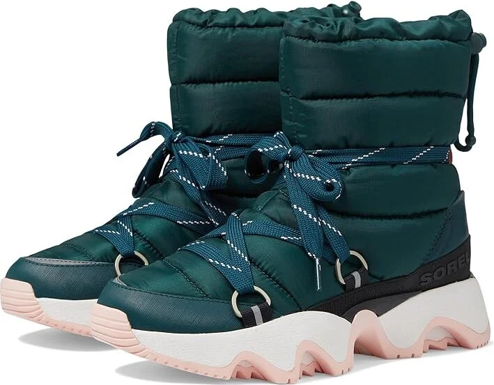 SOREL Kinetictm Impact NXT Boot Waterproof Women's Boots Midnight Teal/Vintage Pink : 8 B - Medium, Leather/Textile