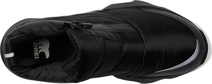 SOREL Kinetictm Impact Puffy Zip Waterproof Women's Shoes Black/Sea Salt 1 : 11 B - Medium, Synthetic/Textile - Image 2