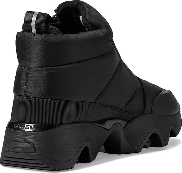 SOREL Kinetictm Impact Puffy Zip Waterproof Women's Shoes Black/Sea Salt 1 : 11 B - Medium, Synthetic/Textile - Image 4