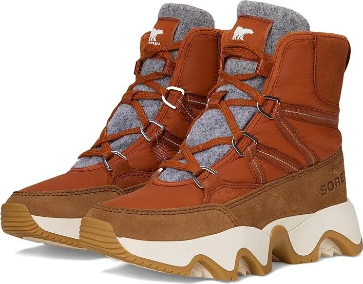 SOREL Kinetictm Impact Sport Waterproof Women's Snow Shoes Sanguine/Velvet Tan : 8.5 B - Medium