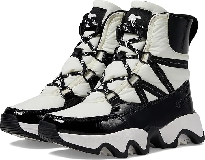 SOREL Kinetictm Impact Sport Waterproof Women's Snow Shoes Sea Salt/Black : 8 B - Medium
