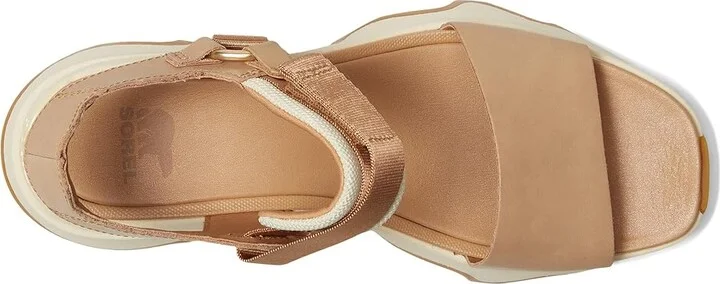 SOREL Kinetictm Impact Y-Strap High Sandal Women's Shoes Honest Beige, Honey White : 12 B - Medium, Leather - Image 2