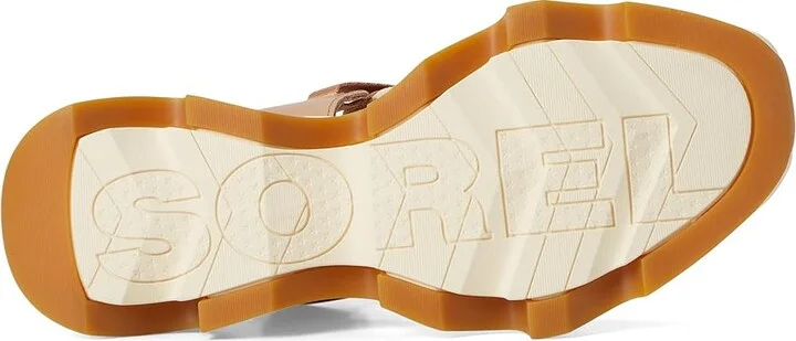 SOREL Kinetictm Impact Y-Strap High Sandal Women's Shoes Honest Beige, Honey White : 12 B - Medium, Leather - Image 3
