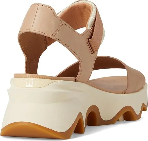 SOREL Kinetictm Impact Y-Strap High Sandal Women's Shoes Honest Beige, Honey White : 12 B - Medium, Leather - Image 4