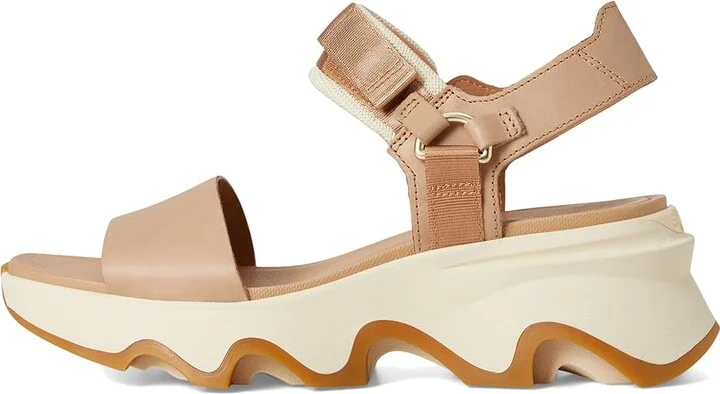 SOREL Kinetictm Impact Y-Strap High Sandal Women's Shoes Honest Beige, Honey White : 12 B - Medium, Leather - Image 6