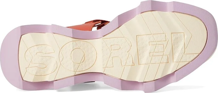 SOREL Kinetictm Impact Y-Strap High Sandal Women's Shoes Tuscan, Aura : 5.5 B - Medium, Leather - Image 3