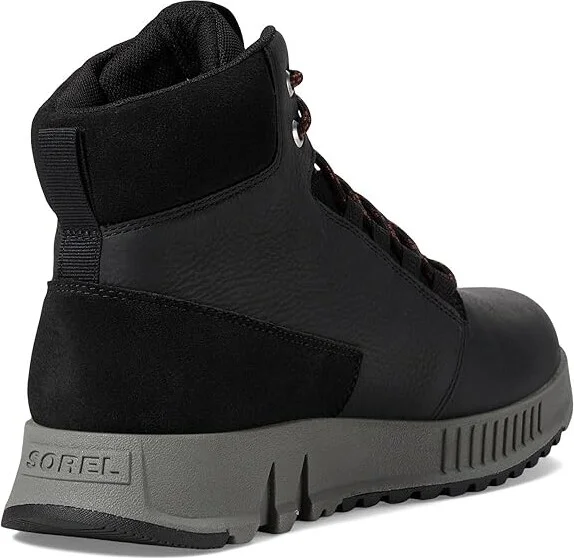 SOREL Mac Hilltm Lite Mid Plus Waterproof Men's Boots Black/Quarry : 7.5 D - Medium, Leather/Rubber - Image 4
